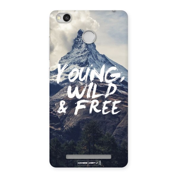 Young Wild and Free Back Case for Redmi 3S Prime